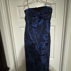 Elegant Blue Floral Dress - strapless - new with tags (SugarLips XL)